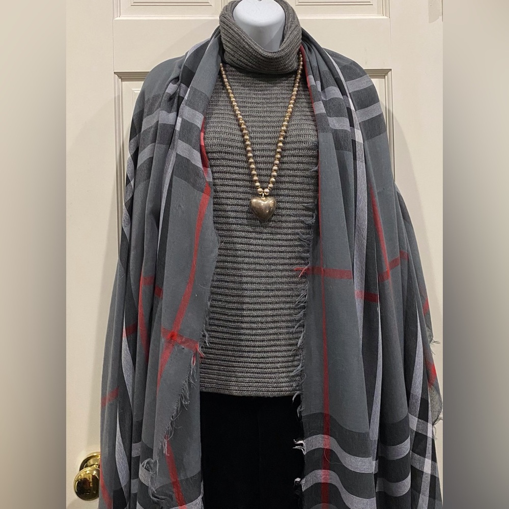 Large Silver Heart With A String Of Silver Balls … - image 4